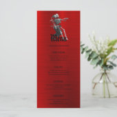 Elegante Halloween-huwelijksmenu Menu (Staand voorkant)