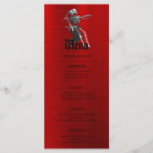 Elegante Halloween-huwelijksmenu Menu (Voorkant)