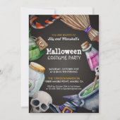 Elegante Halloween Kostuum Party Uitnodiging (Voorkant)