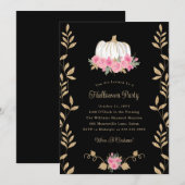 Elegante Halloween Party Uitnodiging voor volwasse (Voorkant / Achterkant)