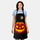 Elegante Halloween-pompoenenschort Schort (Gedragen)