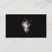 Elegante Halloween RSVP QR Code Wedding Zwart Informatiekaartje (Achterkant)