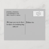 Elegante halloween trouwkaart 'save the date' aankondigingskaart (Achterkant)