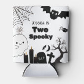 Elegante Halloween twee spookachtige tweede verjaa Blikjeskoeler (Voorkant)