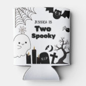 Elegante Halloween twee spookachtige tweede verjaa Blikjeskoeler (Achterkant)