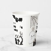 Elegante Halloween twee spookachtige tweede verjaa Papieren Bekers (Rechts)