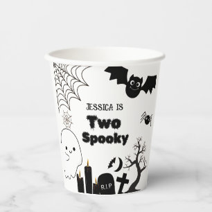 Elegante Halloween twee spookachtige tweede verjaa Papieren Bekers