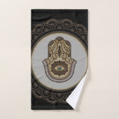 Elegante hamsa hand bad handdoek (Handdoek)