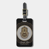 Elegante hamsa hand bagagelabel (Voorkant verticaal)