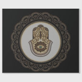 Elegante hamsa hand, cadeaupapier (Vlak)