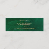 Elegante Hamsa Hand energie spiraal Mini Visitekaartje (Achterkant)