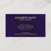 Elegante Hamsa Hand energie spiraal Visitekaartje (Achterkant)