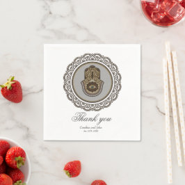 Elegante hamsa hand, het symbool van de hand van F Servet