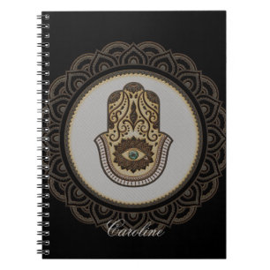 Elegante hamsa hand notitieboek