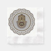Elegante hamsa hand, servet (Voorkant)