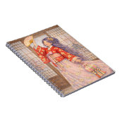 Elegante Hanbok met waaier Notitieboek (Rechterzijde)