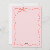 Elegante  hand getekend Save the date Feestdagenkaart (Achterkant)