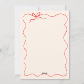 Elegante  hand getekend Save the date Feestdagenkaart (Achterkant)