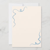 Elegante  hand getekend Save the date Kaart (Achterkant)