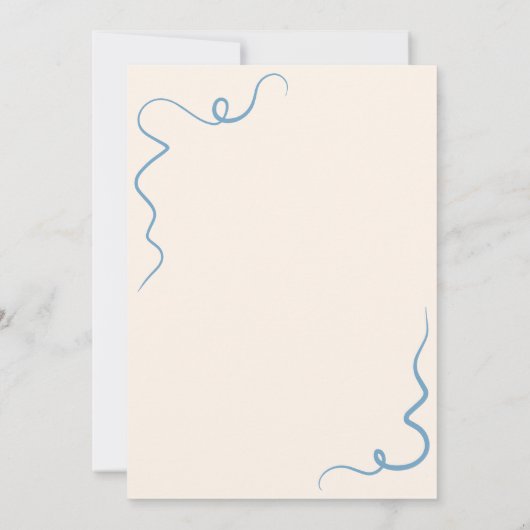 Elegante hand getekend Save the date Kaart (Achterkant)