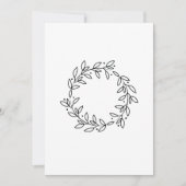 Elegante Hand getekende lijsten tak en bladeren kr Feestdagenkaart (Voorkant)