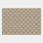 Elegante Hand Getrokken Boog & Lint Patroon Weddin Inpakpapier Vel (Voorkant 2)