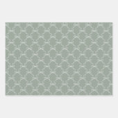 Elegante Hand Getrokken Boog & Lint Patroon Weddin Inpakpapier Vel (Voorkant)