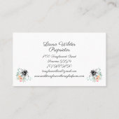 Elegante hand getrokken honingbij bijenbijenbijenb visitekaartje (Achterkant)