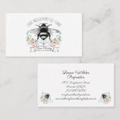 Elegante hand getrokken honingbij bijenbijenbijenb visitekaartje (Voorkant / Achterkant)