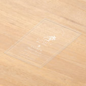 Elegante hand getrokken palmboom bruiloft acryl uitnodigingen (Laagn)