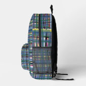 Elegante hand getrokken tartan Classic Sherriff Bl Bedrukte Rugzak (Rechts)