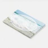 Elegante Hand Script Naam Waves Oliekleuren Sjablo Post-it® Notes (Schuin)