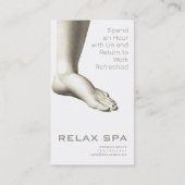 Elegante Hand & Voet SPA, Manicure, Pedicure Visitekaartje (Achterkant)