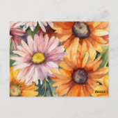 Elegante handgemaakte kerstkaart briefkaart (Achterkant)