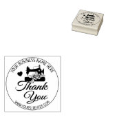 Elegante handgemaakte naaien dank u rubberstempel (Gestempeld)