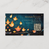 Elegante Handgemaakte Producten QR Code Visitekaartje (Achterkant)