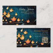 Elegante Handgemaakte Producten QR Code Visitekaartje (Voorkant / Achterkant)