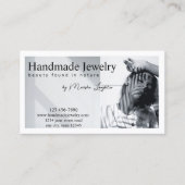 Elegante handgemaakte sieraden visitekaartje (Voorkant)