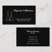 elegante handgemaakte Visitekaartjes voor juwelen (Voorkant / Achterkant)