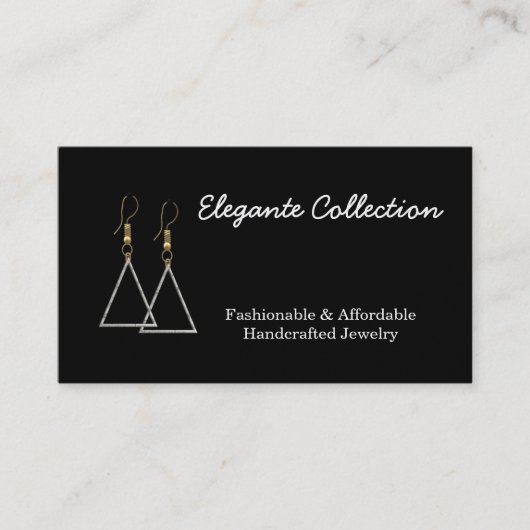 elegante handgemaakte Visitekaartjes voor juwelen (Voorkant)