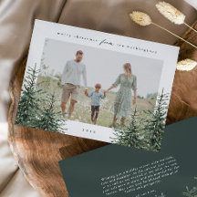 Elegante handgeschilderde dennenboom foto kerst