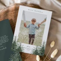 Elegante handgeschilderde dennenboom foto kerst ho