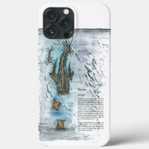 Elegante handgeschilderde walvishaai Case-Mate iPhone case