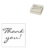 Elegante handgeschreven bedankt rubberstempel (Gestempeld)