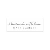 Elegante Handgeschreven Custom Naam Handgemaakt Me Rubberstempel (Afrduk)