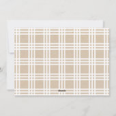 Elegante handgeschreven foto Kerstmis Feestdagenkaart (Achterkant)