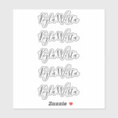 Elegante handgeschreven gepersonaliseerde aangepas sticker (Vel)