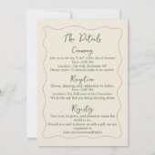 Elegante handgeschreven hand getekend minimalistis kaart (Achterkant)