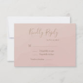 Elegante handgeschreven lettertype blos waterverf  kaart (Voorkant)