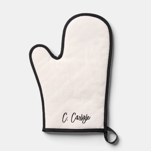 Elegante handgeschreven moderne scriptpersoonlijke ovenwant (Voorkant)